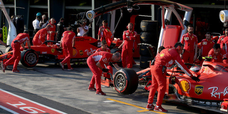 I box della Ferrari a Melbourne (Charles Coates/Getty Images)