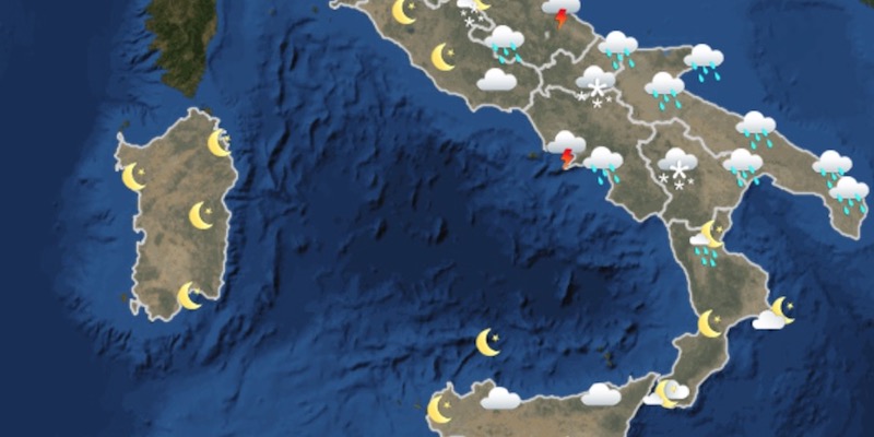 Le previsioni meteo per lunedì 11 marzo