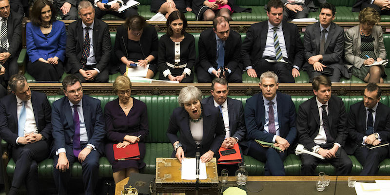 Theresa May (Mark Duffy/UK Parliament via AP)