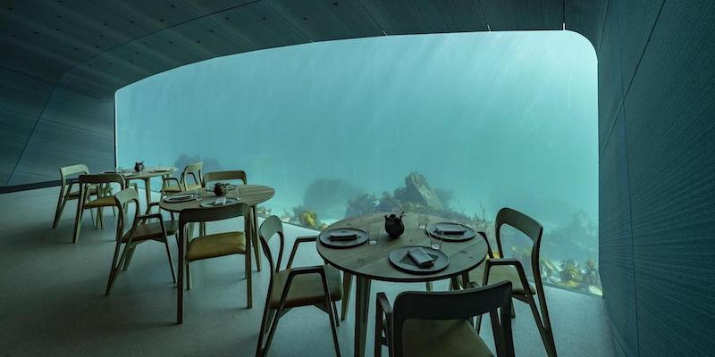 Il ristorante Under, Lindesnes, Norvegia
(EPA/TOR ERIK/Ansa)