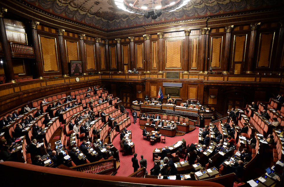 L'aula del Senato – Roma, 20 marzo
(Fabio Cimaglia / LaPresse)