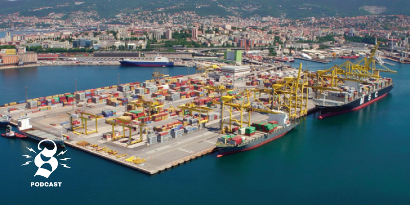 Il porto di Trieste. (ANSA)