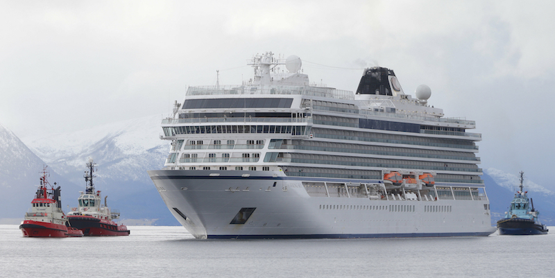 La Viking Sky è arrivata in porto