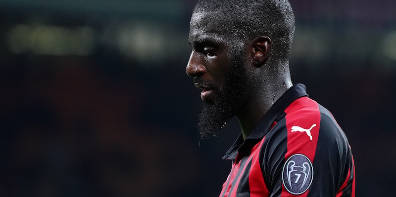 Il giocatore del Milan Tiémoué Bakayoko alla fine della partita contro la Lazio, 24 aprile 2019 (Spada/LaPresse)