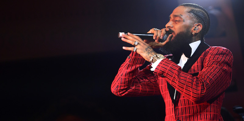 Il rapper Nipsey Hussle, il 7 febbraio 2019 (Matt Winkelmeyer/Getty Images for Warner Music)