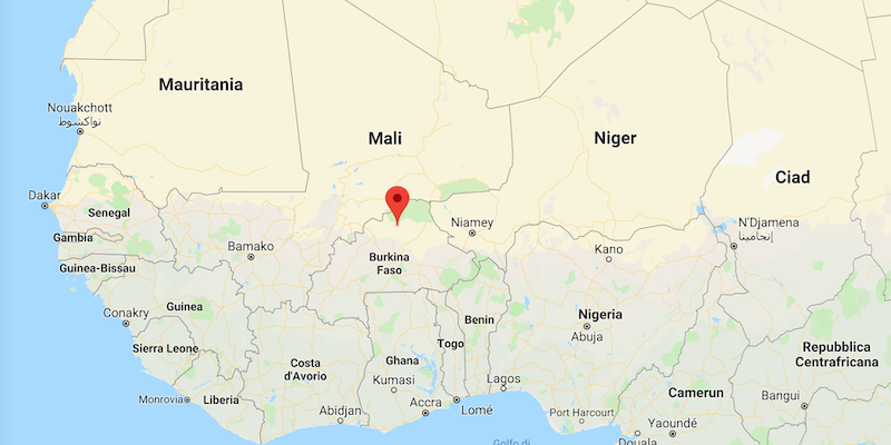 La posizione di Silgadji, in Burkina Faso