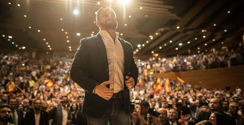 Il leader di Vox, Santiago Abascal (David Ramos/Getty Images)