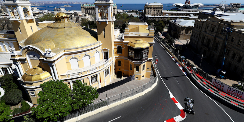 Il tracciato cittadino di Baku (Mark Thompson/Getty Images)