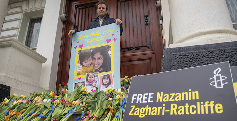 Richard Ratcliffe, marito di Nazanin Zaghari-Ratcliffe, la donna con doppia cittadinanza iraniana e britannica detenuta in Iran dal 2016 con l'accusa di cospirazione. (Dominic Lipinski/PA Wire)