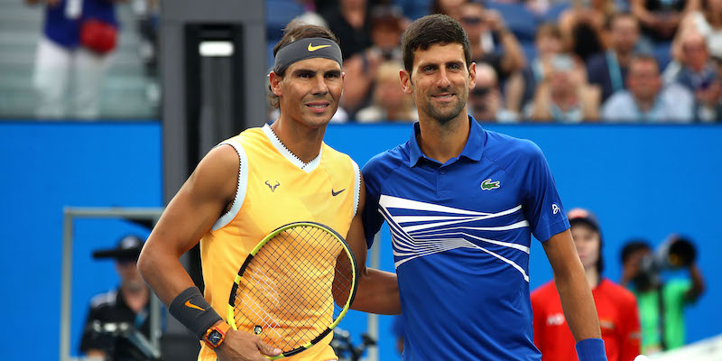 Rafa Nadal e Novak Djokovic, finalisti agli Internazionali d'Italia (Getty Images)