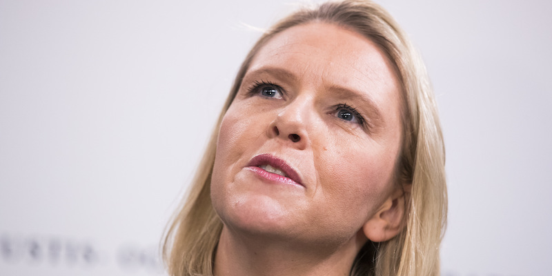 La ministra norvegese Sylvi Listhaug nel 2018 (APImages/Håkon Mosvold Larsen / NTB scanpix)