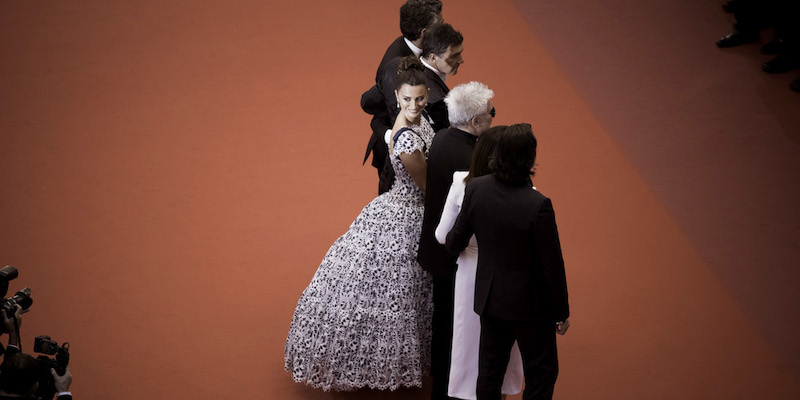 Pedro Almodovar, Penelope Cruz, Antonio Banderas e Leonardo Sbaraglia (Francois Durand/Getty Images)