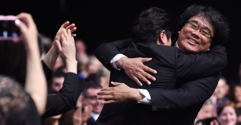 Bong Joon-Ho, vincitore della Palma d'Oro. (Pascal Le Segretain/Getty Images)