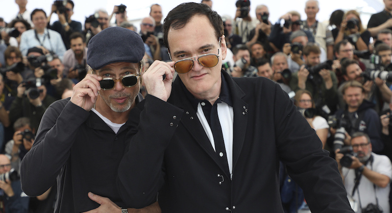 L'attore Brad Pitt (55) e il regista Quentin Tarantino (56) al photocall di C'era una volta... a Hollywood al festival di Cannes, 22 maggio
(Vianney Le Caer/Invision/AP)