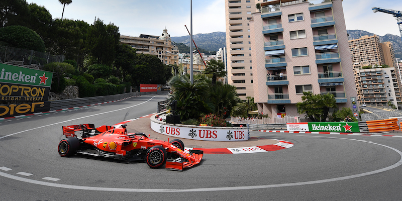 Sebastian Vettel durante le qualifiche del Gran Premio di Monaco di Formula 1 (Michael Regan/Getty Images)