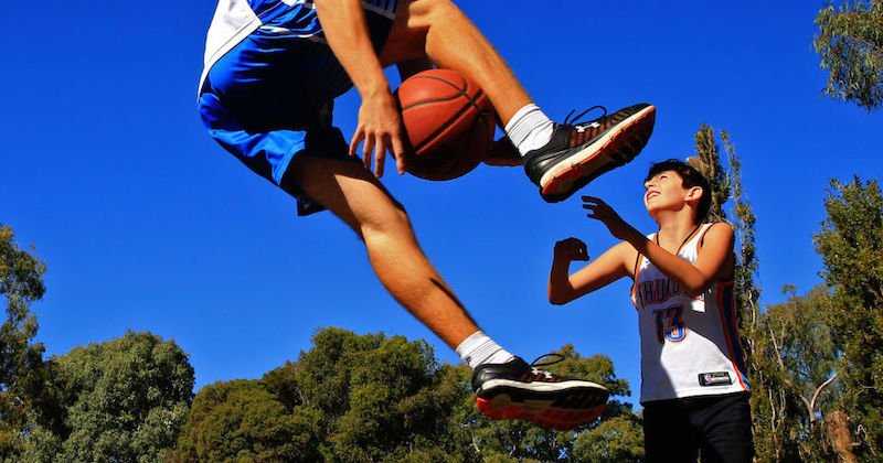 Una partita di basket a Wagga Wagga, una città del Nuovo Galles del Sud in Australia, 5 maggio
(Jenny Evans/Getty Images)