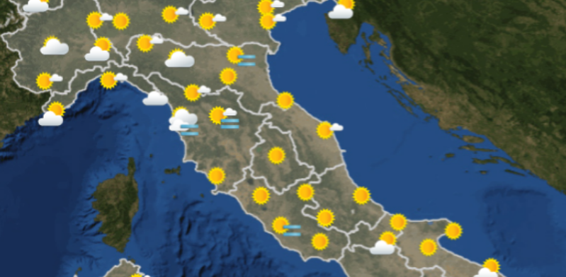 Meteo: le previsioni per martedì 7 maggio