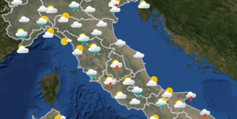 Meteo per oggi pomeriggio