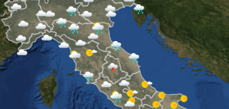 Le previsioni meteo per mercoledì 29 maggio