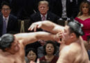La visita di Trump in Giappone, fotografata