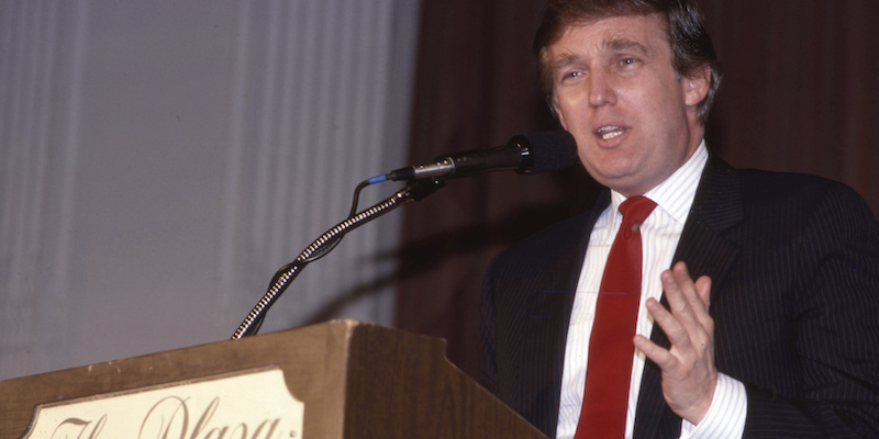 Donald Trump alla fine degli anni Ottanta (Walter McBride/MediaPunch /IPX)