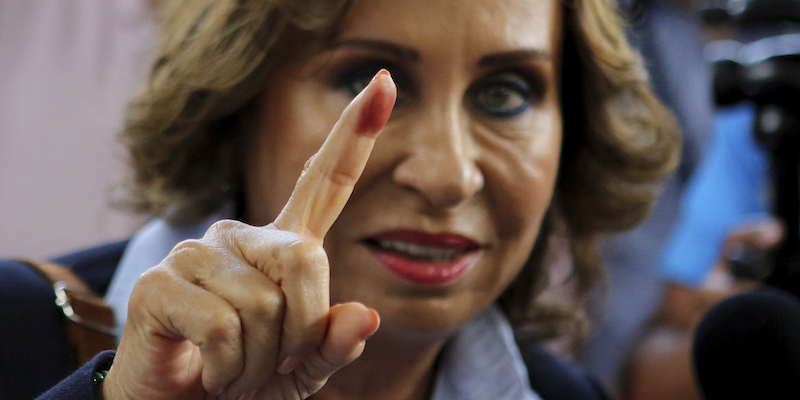 La candidata Sandra Torres (AP Photo/Oliver de Ros)