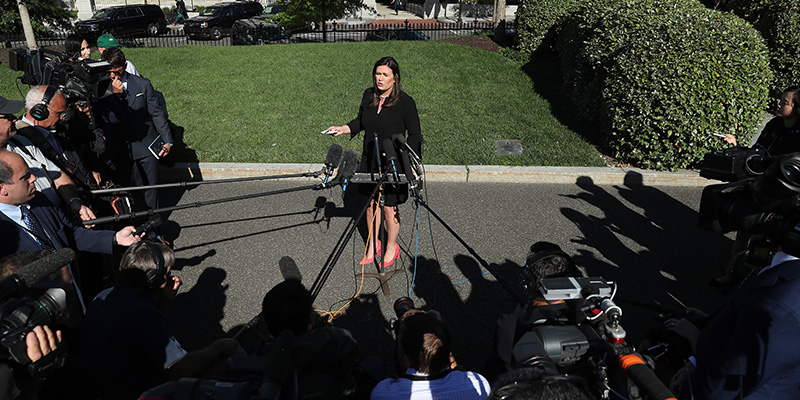 Sarah Huckabee Sanders, Washington, 11 giugno 2019 (Mark Wilson/Getty Images)