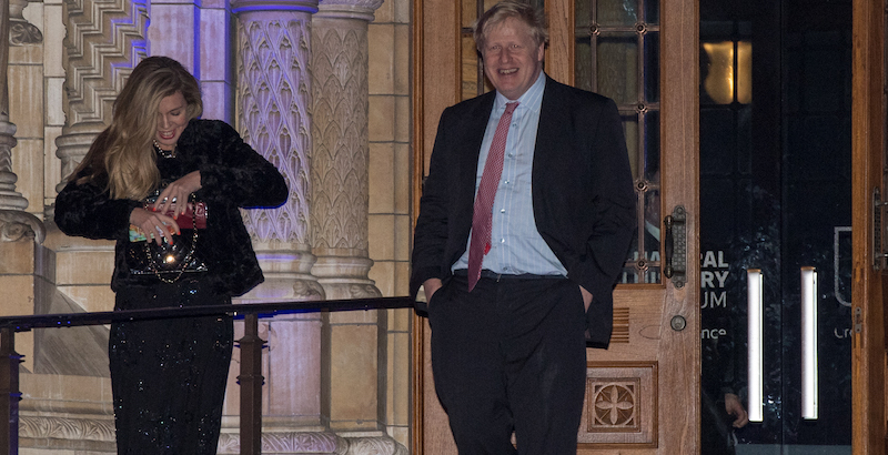 Boris Johnson e Carrie Symonds (Chris J Ratcliffe/Getty Images)