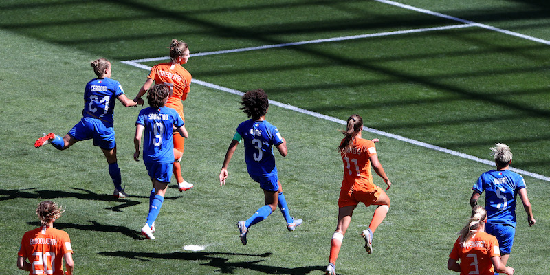 Il gol di Vivianne Miedema (Alex Grimm/Getty Images)
