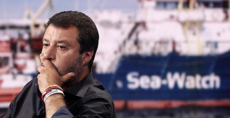 Matteo Salvini a Porta a Porta il 26 giugno (ANSA/RICCARDO ANTIMIANI)