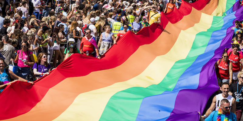 Il Pride del 2018 a Brighton, nel Regno Unito (Tristan Fewings/Getty Images)