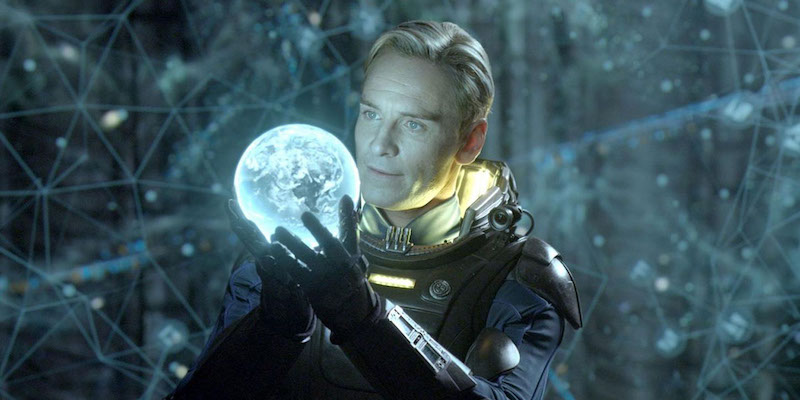 Michael Fassbender in una scena del film "Prometheus"