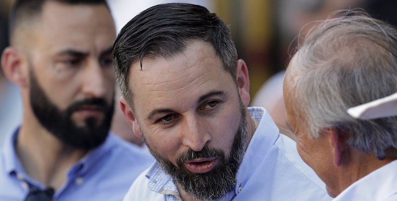 Santiago Abascal, leader di Vox
(AP Photo/Andrea Comas)