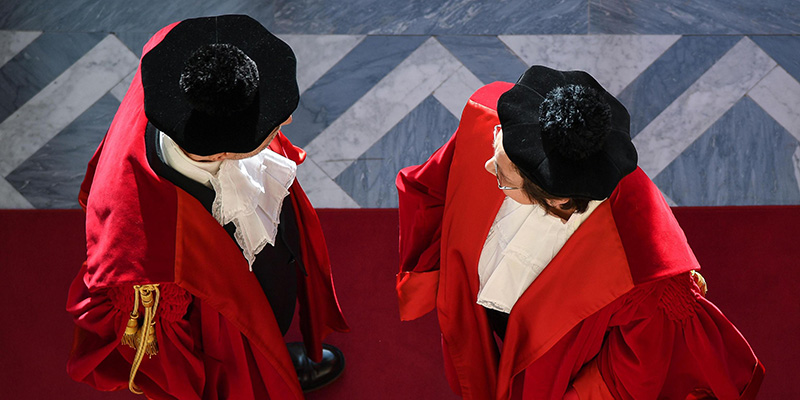Un momento dell'inaugurazione dell'Anno Giudiziario presso la Corte di Cassazione, Roma, 25 gennaio 2019
(ANSA/ALESSANDRO DI MEO)