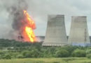 C'è un grande incendio in una centrale elettrica vicino a Mosca