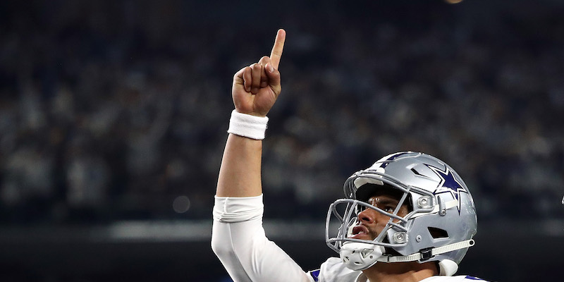 Dak Prescott dei Dallas Cowboys (Ronald Martinez/Getty Images)