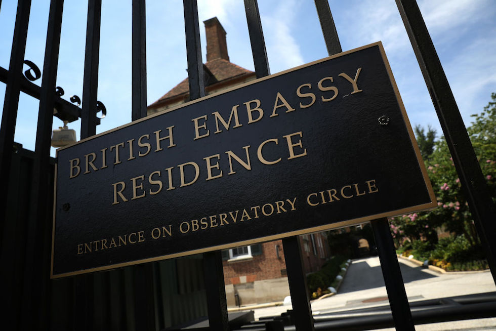 La residenza dell'ambasciatore britannico a Washington, DC (Win McNamee/Getty Images)