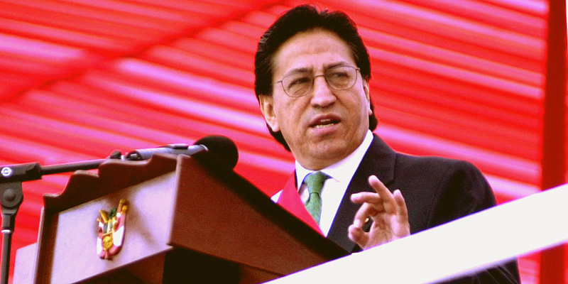 Alejandro Toledo, Lima, Perù 24 settembre 2001 (Getty Images)