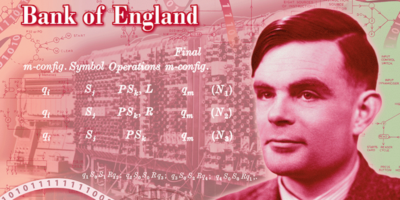 Lo scienziato Alan Turing apparirà sulle nuove banconote da 50 sterline nel Regno Unito