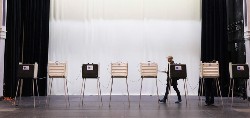 Un seggio in Illinois. (Scott Olson/Getty Images)