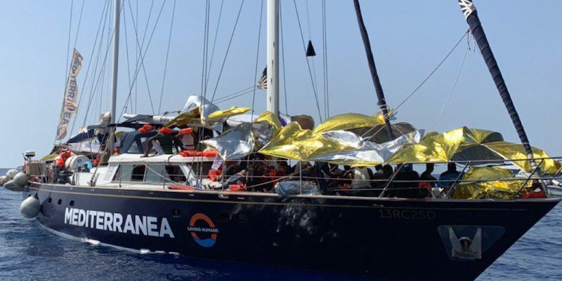 La barca a vela Alex dell'organizzazione Mediterranea. (Mediterranea)