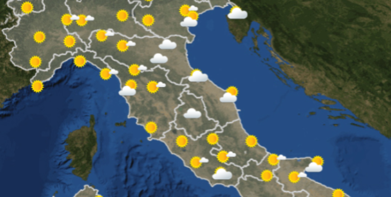 Previsioni meteo per domani