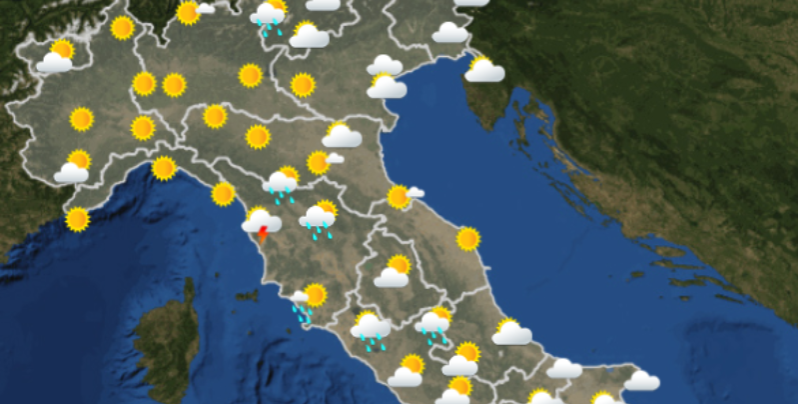 Meteo: le previsioni per venerdì 12 luglio