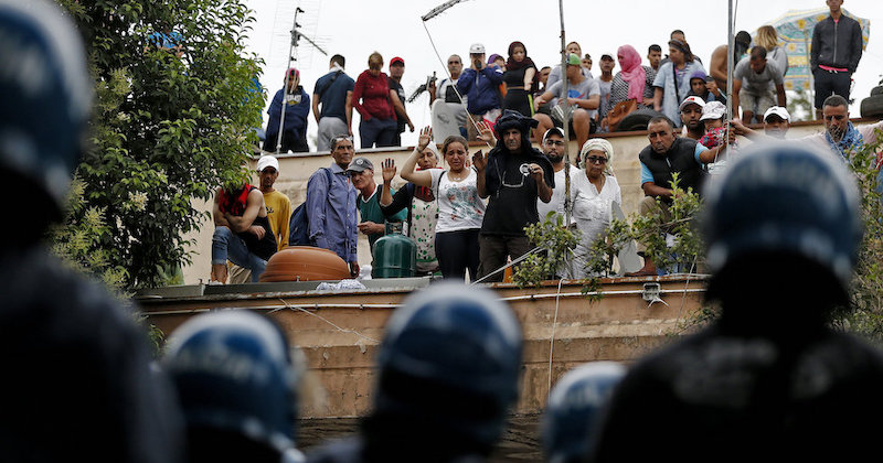 Primavalle, Roma, 15 luglio 
(Cecilia Fabiano - LaPresse)