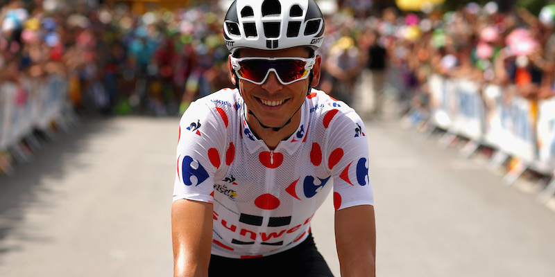 Warren Barguil, vincitore della maglia a pois nel Tour de France del 2017 (Getty Images)