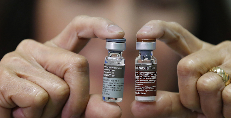 Vaccini contro la dengue (AP Photo/Bullit Marquez)