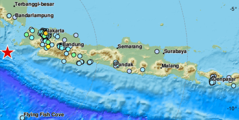 C’è stato un terremoto di magnitudo 6.8 in Indonesia
