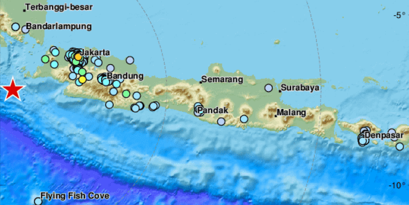 C'è stato un terremoto di magnitudo 6.8 in Indonesia
