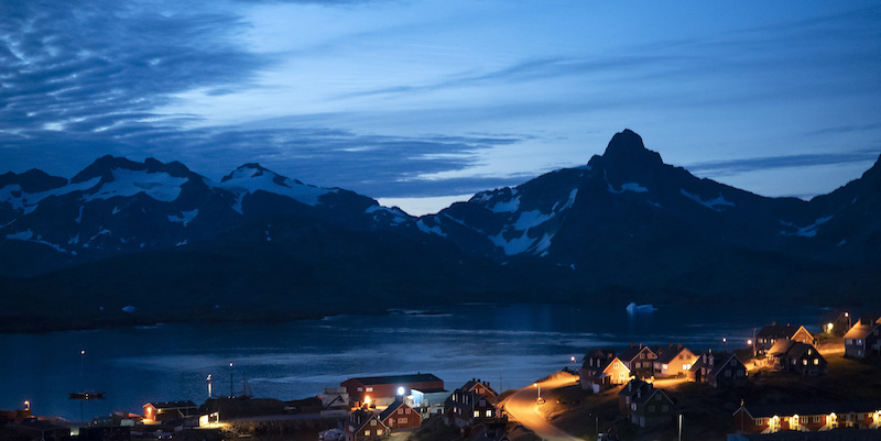 La città di Tasiilaq, sulla costa orientale della Groenlandia (AP Photo/Felipe Dana)