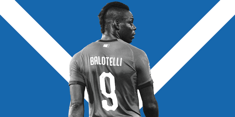 Mario Balotelli con la Nazionale italiana (Getty Images)